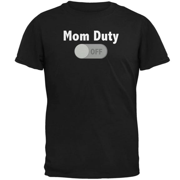 Mother's Day Mom Duty Off Mens T Shirt Black 2XL