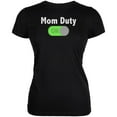 thumbnail image 1 of Mother's Day Mom Duty On Juniors Soft T Shirt Black MD, 1 of 1