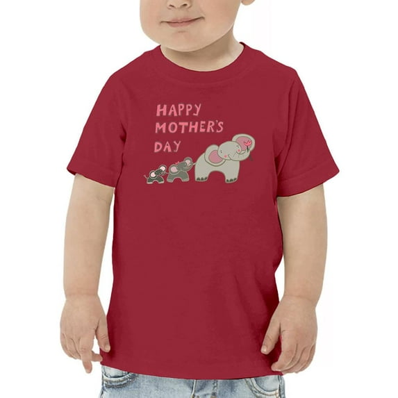 Mother's Day Mom Elephant T-Shirt Toddler -Image by Shutterstock, 3 Toddler