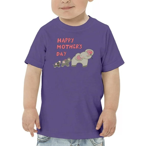 Mother's Day Mom Elephant T - Toddler T-Shirt