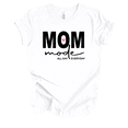 thumbnail image 1 of Mother's Day Mom Mode All Day Every Day Inspiring Mother Short Sleeve Ladies Graphic T-Shirt-White-medium, 1 of 1