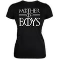 thumbnail image 1 of Mother's Day Mother Of Boys Juniors Soft T Shirt Black SM, 1 of 1