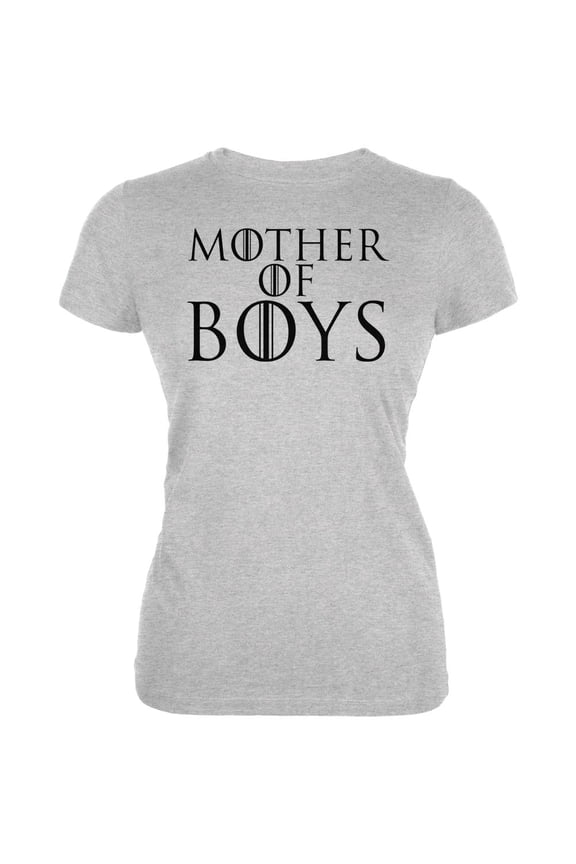 Mother's Day Mother of Dragons Boys Juniors Soft T Shirt Heather 2XL