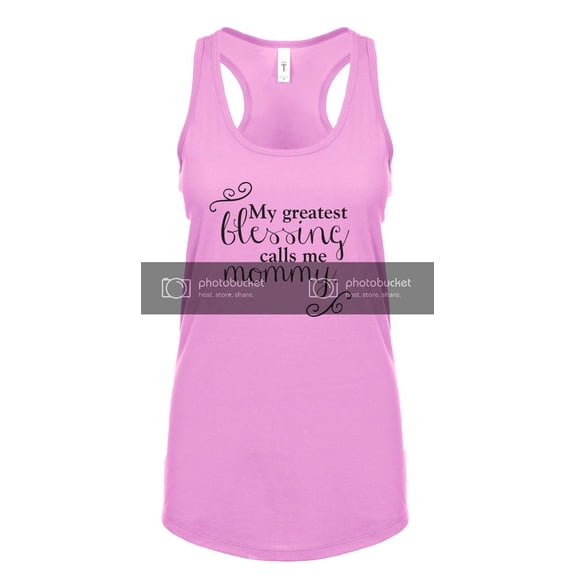 Mother's Day My Greatest Blessing Ladies Racerback Tank Top-XXL Lilac