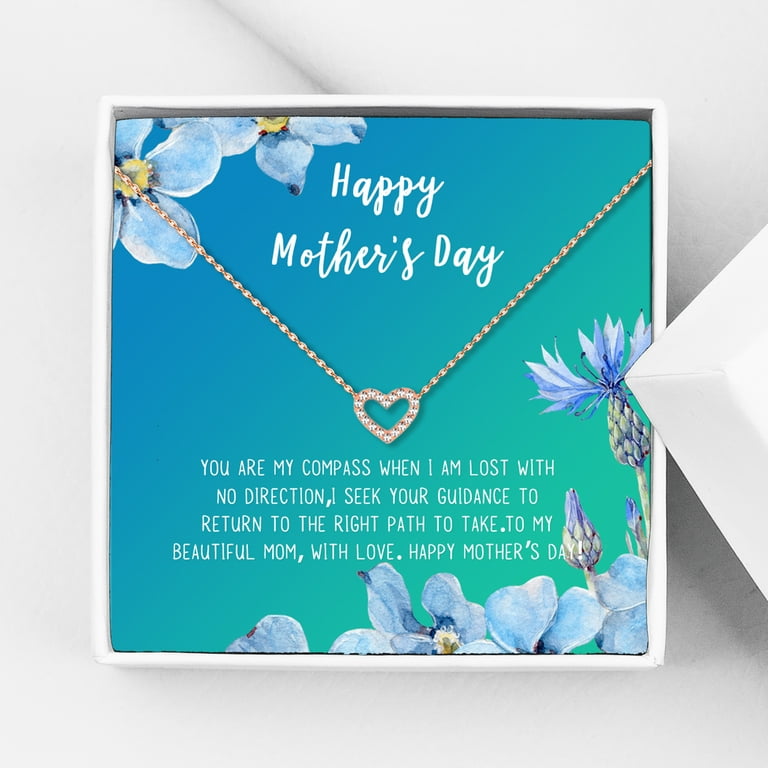 Delicate Mothers Day Necklace Mother's Day Necklace And Card, Gift