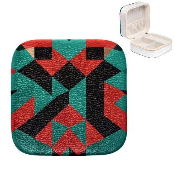 Mother's Day Pakistan Portable Jewelry Box with Imitation Metal Nylon Zipper and Customizable Grid - Compact Storage Case for Rings, Earrings, Bracelets