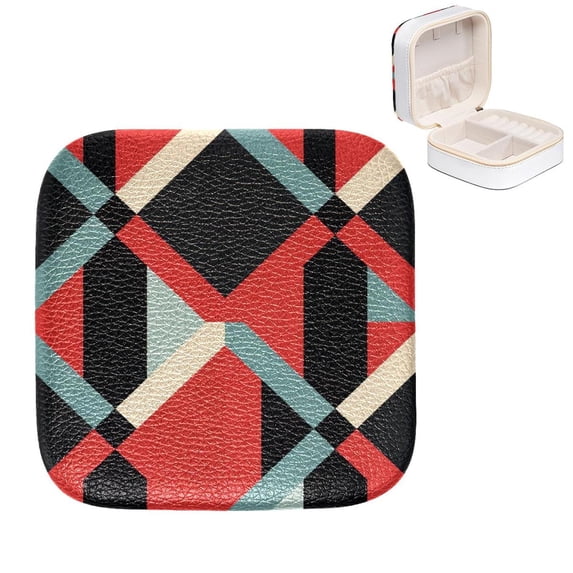 Mother's Day Pakistan Portable Jewelry Box with Flexible Grid Storage | Stylish & Compact | Ideal for Rings, Earrings & Bracelets