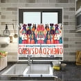 thumbnail image 1 of Mother's Day People Kitchen Curtains Half Tier Curtain 2 Rod Pockets Bathroom Bedroom Cupborad Living Room 27"x24", 1 of 8
