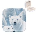 thumbnail image 1 of Mother's Day Polar Bear Jewelry Box Organizer with Customizable Grids for Rings, Earrings, Bracelets - Compact and Portable, 1 of 6
