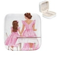 thumbnail image 1 of Mother's Day Portable Jewelry Box with Customizable Grid, Compact Storage Case for Rings, Earrings, Bracelets, Necklaces & More, 1 of 6