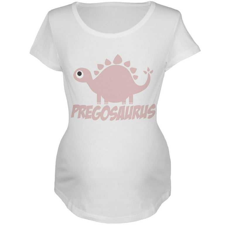 Mother's Day Pregosaurus Funny Dinosaur Maternity Soft T Shirt