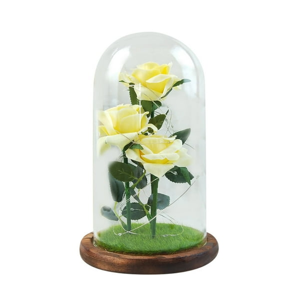Mother's Day Romantic Glass Rose Decoration Home Furnishing Holiday Gifts