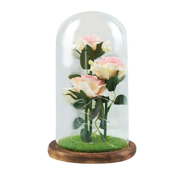 Mother's Day Romantic Glass Rose Decoration Home Furnishing Holiday Gifts