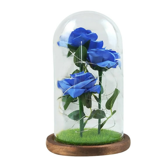 Mother's Day Romantic Glass Rose Decoration Home Furnishing Holiday Gifts