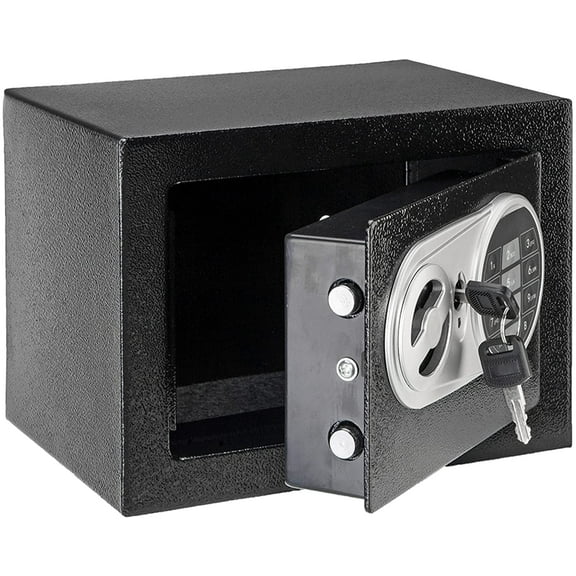 Mother's Day Safe Box Digital Electronic Safe Security Box Password Lock Fireproof Wall Safe Deposit Box Home Office Hotel Business Jewelry Gun Cash Use Mini Cabinet Storage,Solid Steel