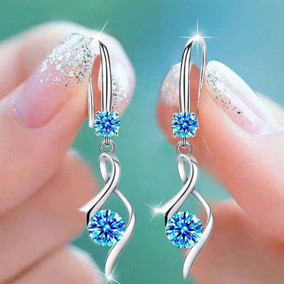 Mother's Day Sale Clearance - A Pair Of Earrings Women Synthetic Diamond Earrings Jewelry Wedding Gift