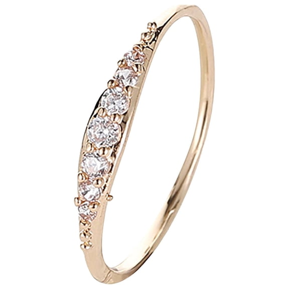 Mother's Day Sale Clearance - Engagement Round Cut Zircons Women Wedding Rings Jewelry Rings For Woman Full Diamond Ladies Ring