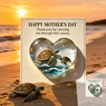 thumbnail image 1 of Mother's Day Sea Turtle Heart Pocket Gift, Ocean Theme Sentimental Keepsake Card, Warm Blessing Pocket Hug Present For Mom, 1 of 8