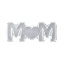 Mother's Day Silicone Mold - "Mom" Word Molds for Chocolate, Candy, Cupcake Decor - Baking Supplies for DIY Desserts & Gifts
