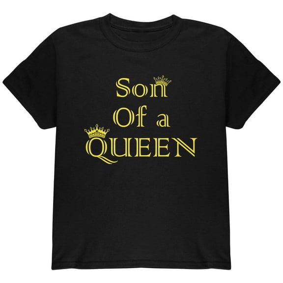 Mother's Day Son Of A Queen Youth T Shirt Black YSM
