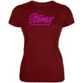 thumbnail image 1 of Mother's Day Strong Because of My Mother Juniors Soft T Shirt Garnet Red X-LG, 1 of 1