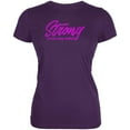 thumbnail image 1 of Mother's Day Strong Because of My Mother Juniors Soft T Shirt Purple MD, 1 of 1