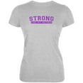 thumbnail image 1 of Mother's Day Strong Like My Mother Juniors Soft T Shirt Heather MD, 1 of 1