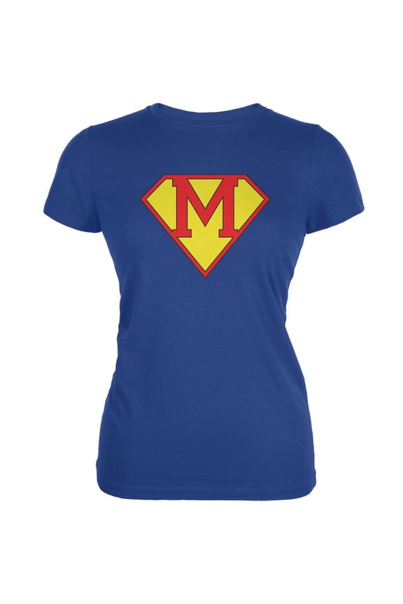 Mother's Day Super Mom Royal Juniors Soft T-Shirt - Medium