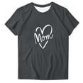 thumbnail image 1 of Mother's Day T Shirts Womens Clothes Fun Love Mama Print Soft Modal Short Sleeve Tee Summer Holiday Tops Gifts for Mom (S, Gray 04), 1 of 3