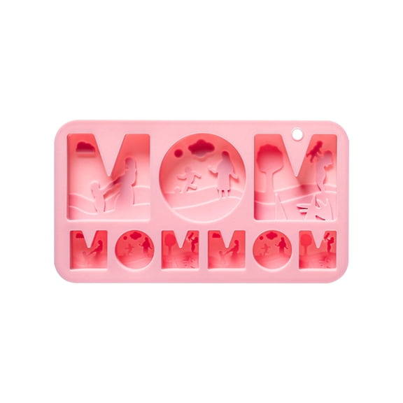 Mother's Day Theme Silicone Candy Molds For Candy Chocolate Cake Topper Gift, #B