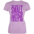 thumbnail image 1 of Mother's Day Too Small Awesome Juniors Soft T Shirt Lilac LG, 1 of 1