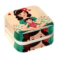 thumbnail image 1 of Mother's Day Travel Portable Square Jewelry Display and Decorative Box with Bracelet Holder - Ideal for Rings, Earrings, Necklaces, Bracelets, and More - Suitable for Girls and Women, 1 of 6