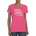 thumbnail image 1 of Mother's Day White Lettering Shaped T-Shirt Women -Image by Shutterstock, Female Medium, 1 of 4