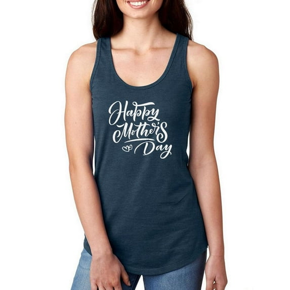 Mother's Day White Racerback Tank Women -Image by Shutterstock, Female Small