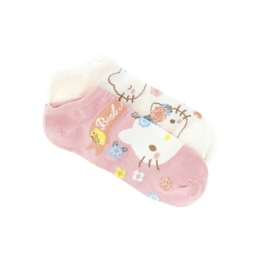 Mother's Day Women's Hello Kitty No Show Socks Gift Set, 2-Pack, Size 4-10