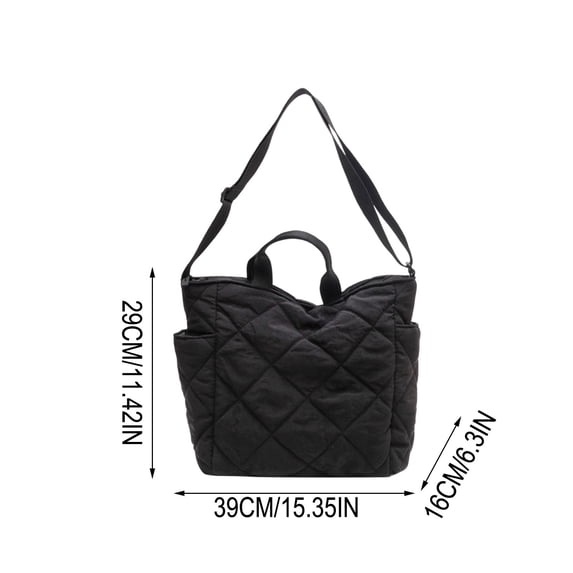 Mother's Day Women's Lattice Padded Puffer Tote Bag, Soft Quilted Crossbody Handbag, Lightweight Puffy Casual Satchel Purse for Daily Outings B