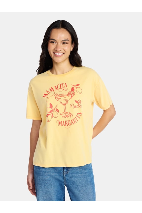 Mother’s Day Women’s Mamacita Marg Cotton Graphic Tee from Way to Celebrate, Sizes S-XXXL