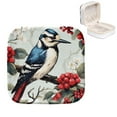 thumbnail image 1 of Mother's Day Woodpecker Portable Jewelry Box with Customizable Grid Inside | Travel-Friendly Storage Case, 1 of 6