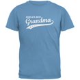 thumbnail image 1 of Mother's Day - World's Best Grandma Carolina Blue Adult T-Shirt - Medium, 1 of 1
