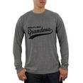thumbnail image 1 of Mother's Day World's Best Grandma Mens Soft Long Sleeve T Shirt Heather X-LG, 1 of 1