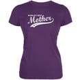 thumbnail image 1 of Mother's Day - World's Best Mother Purple Juniors Soft T-Shirt - 2X-Large, 1 of 1