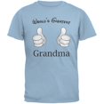 thumbnail image 1 of Mother's Day - World's Greatest Grandma Cartoon Light Blue Adult T-Shirt - Small, 1 of 1