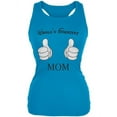 thumbnail image 1 of Mother's Day - World's Greatest Mom Cartoon Pale Blue Juniors Soft Tank Top, 1 of 1