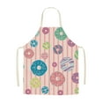 thumbnail image 1 of Zeceouar Easter Home Printing Linen Imitation Apron Kitchen Fouling Multi Functional Apron, 1 of 3