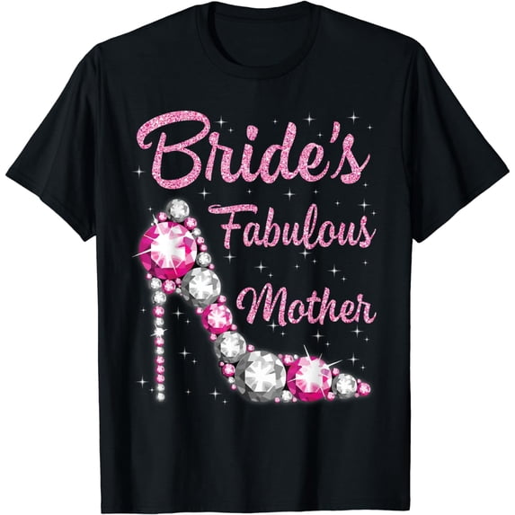 Mother's Fabulous Bride Happy Wedding Married Day Vintage T-Shirt
