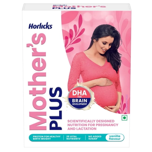 Mother's Horlicks - Health & Nutrition drink, No Added Sugar, Vanilla flavor,Pack of 500gm Powder