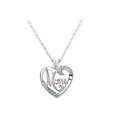 thumbnail image 1 of Mother's Pendant Necklace Blue and Silver, 1 of 2