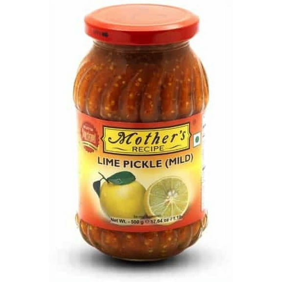 Mother's Recipe Lime Pickle (Mild) 17.64 oz jar