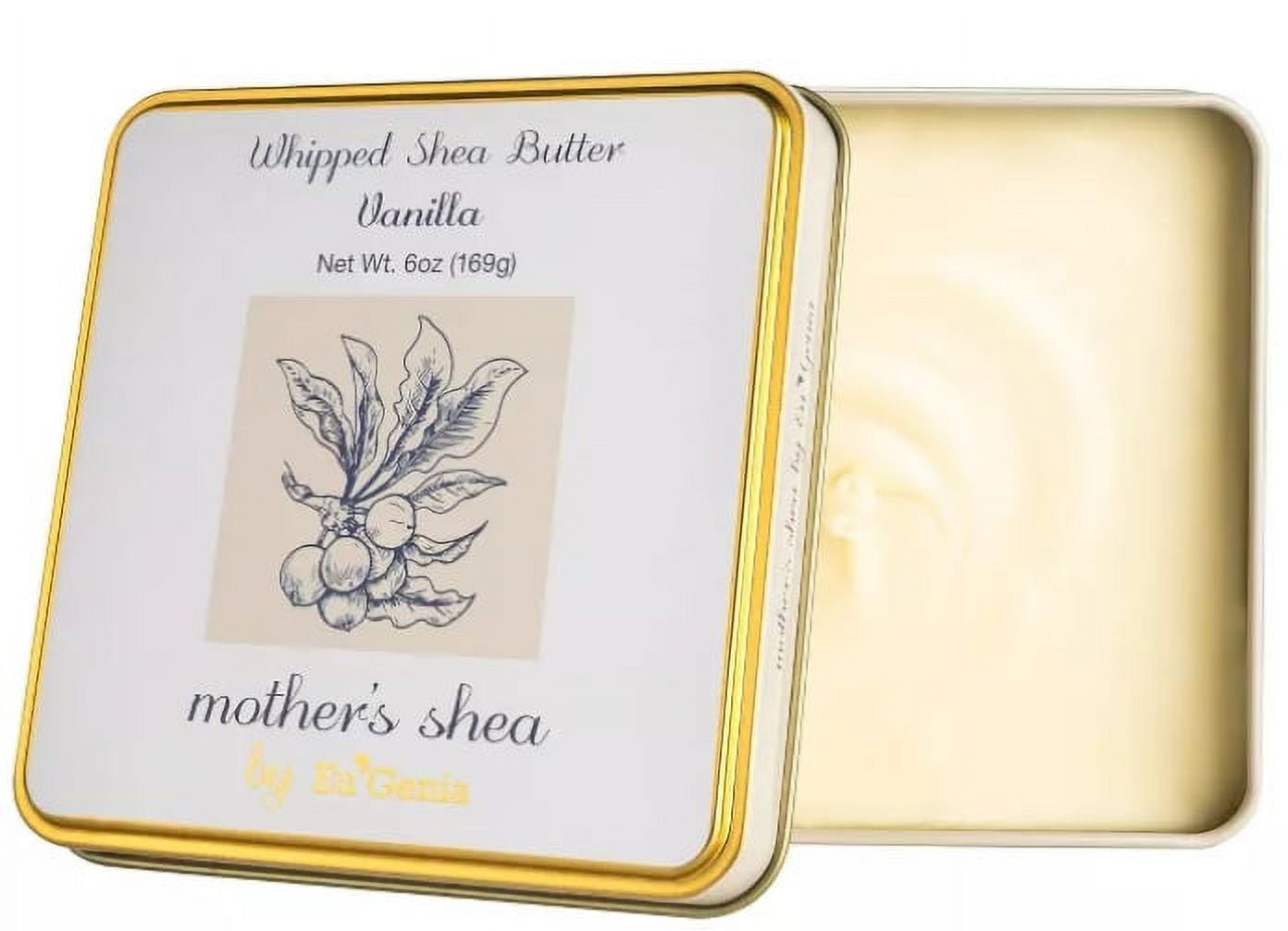 Mother's Shea by Eu'Genia Whipped Shea Butter Vanilla 6 oz