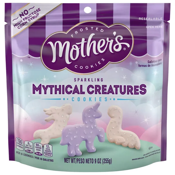 Mother's Sparkling Mythical Creature Cookies | 9 Ounce | Pack of 2